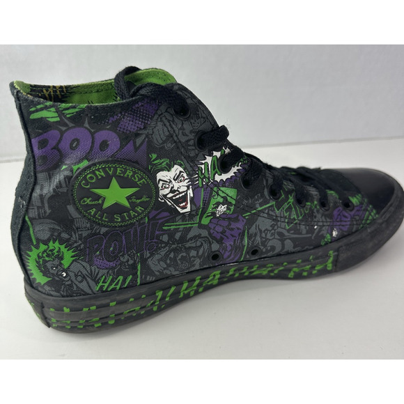 Converse All Star DC Batman THE JOKER Chuck Taylor Shoes Unisex Men's 8 Wo's 10 - Picture 3 of 16